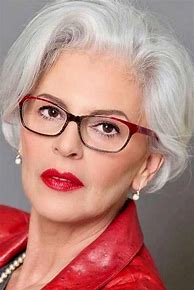 Image result for Short Grey Hair with Glasses