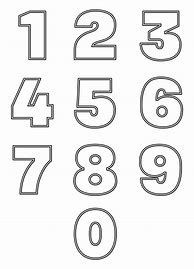 Image result for Outline of Numeral 1
