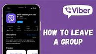 Image result for How to Leave Viber Group
