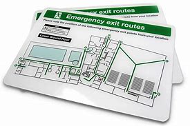 Image result for Emergency Exit and Routes Sign