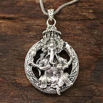 Image result for Gold Necklace Coin Pendant Hindu