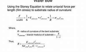 Image result for Thin Film Stress Equation