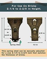 Image result for Brick Mounting Clips