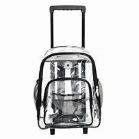 Image result for Clear Rolling Backpack