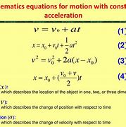 Image result for Position Kinematic Equation
