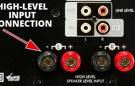 Image result for Speaker Level Input Subwoofer