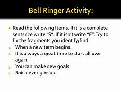 Image result for Bell Ringer Activity