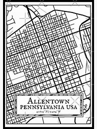Image result for Allentown PA Map Poster