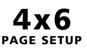 Image result for Page Size 4X6