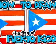 Image result for Puerto Rico Flag Drawing