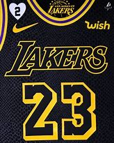 Image result for Lakers Black Jersey Design