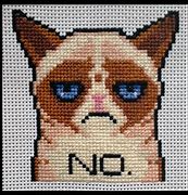 Image result for Grumpy Cat Cross Stitch