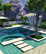 Image result for Stepping Stones around Pool