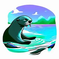 Image result for Sea Otter Graphic