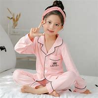 Image result for Cotton Pajama Set Girls