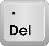 Image result for Del Key Symbol