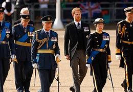 Image result for Prince Harry Wearing Uniform for Funeral
