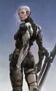 Image result for Anime Female Cyborg Ninja