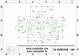 Image result for PDF for AutoCAD 2D Practice Drawings