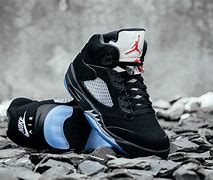 Image result for Jordan 5 Black Shoe