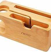 Image result for Bamboo Apple Watch Stand