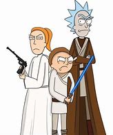 Image result for Rick and Morty Star Wars Characters