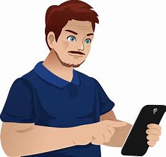 Image result for Playing Mobile Phone Cartoon