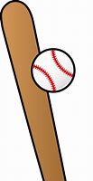Image result for Cartoon Baseball Bat and Ball Clip Art Image