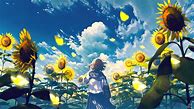 Image result for Sunflower Lock Screen Computer Whith Anime Kids Cutetest