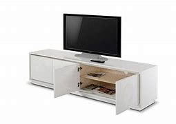 Image result for Modern White Lacquer TV Stand
