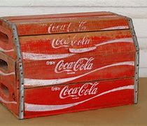 Image result for Wooden Coca-Cola Box