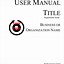 Image result for Manual Guide Template Word