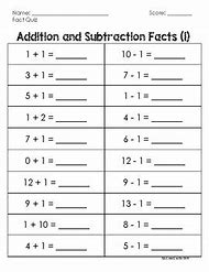 Image result for Plus and Minus Worksheets Grade 1