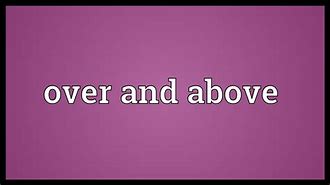 Image result for Over and above Idiom Illustration