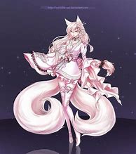 Image result for Anime Fox Girl Pink Hair