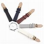 Image result for Silver Watch Leather Strap