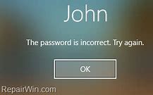 Image result for Wrong Password Input