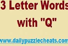 Image result for 2 Letter Words with Q