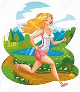 Image result for Jogging Hot Summer Day Cartoon