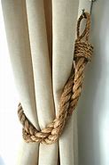 Image result for Rope Curtain Tie Backs