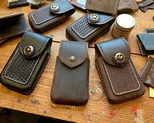 Image result for Custom Leather Tooling On Phone Belt Case