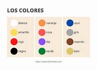Image result for Spanish Colors Kids