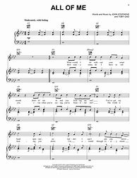 Image result for All of Me John Legend Piano Solo Sheet Music