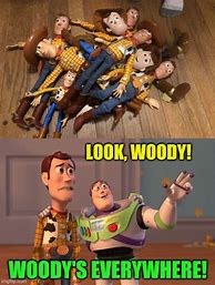 Image result for Toy Story 1 Woody and Buzz Meme