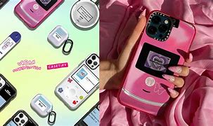 Image result for Silver Flip Phone with Round Mirror