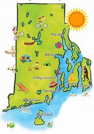 Image result for Rhole Islands Beaches and Lakes On RI Map