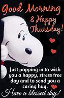 Image result for Good Morning Happy Thursday Snoopy