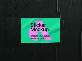 Image result for Sticker Mockup