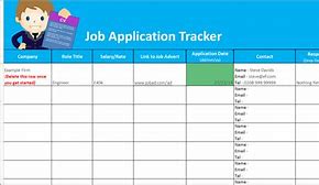 Image result for Job Search Tracking Sheet
