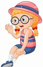 Image result for Cute Cartoon Girl with Glasses